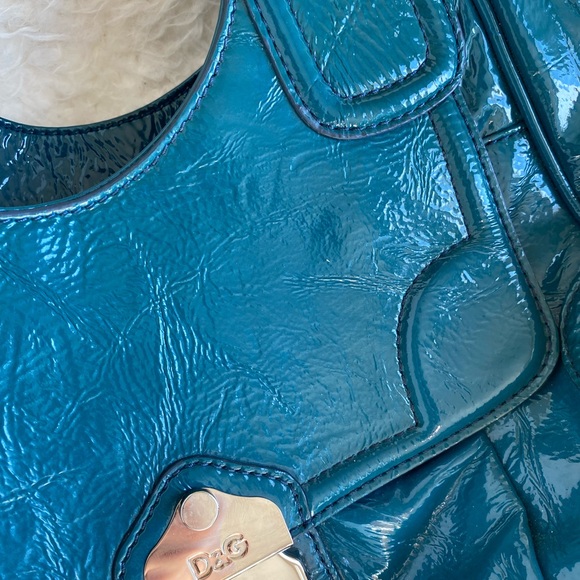 DOLCE & GABBANA “Allyson Bag” Vintage Green Leather Authentic Shoulder Purse - Picture 16 of 16